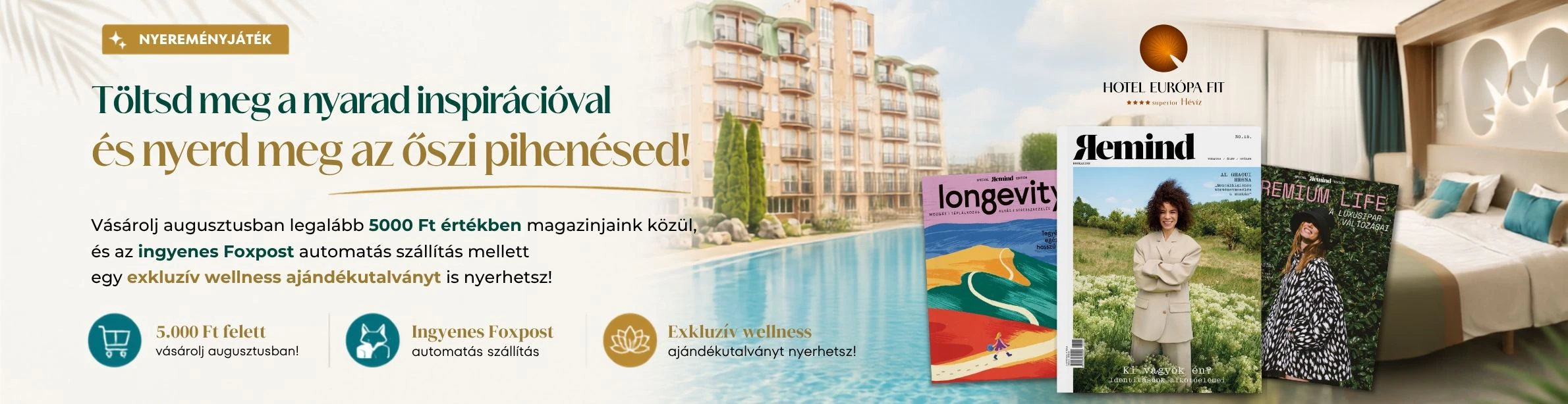 Remind és Hotel Európa Fit nyereményjáték