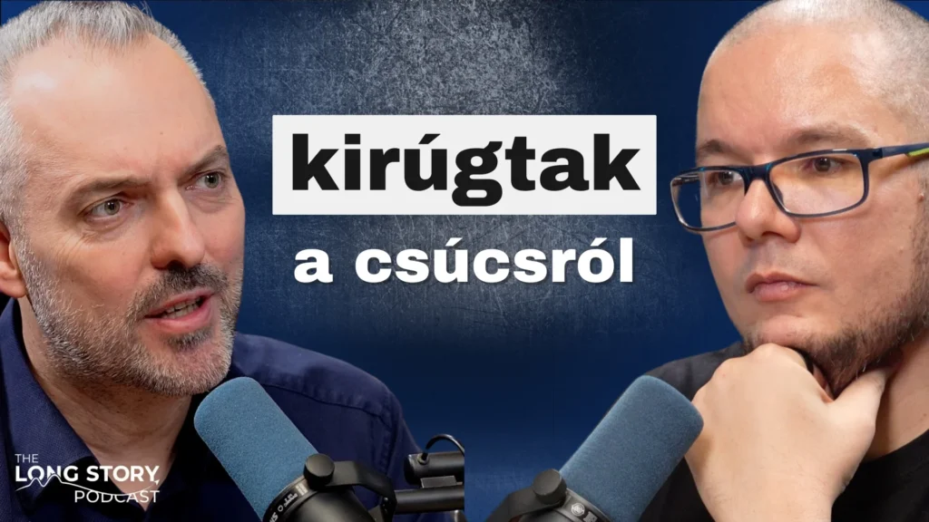 Gesztesi Gábor és Tóth-Czere Péter a The Long Story podcast stúdiójában