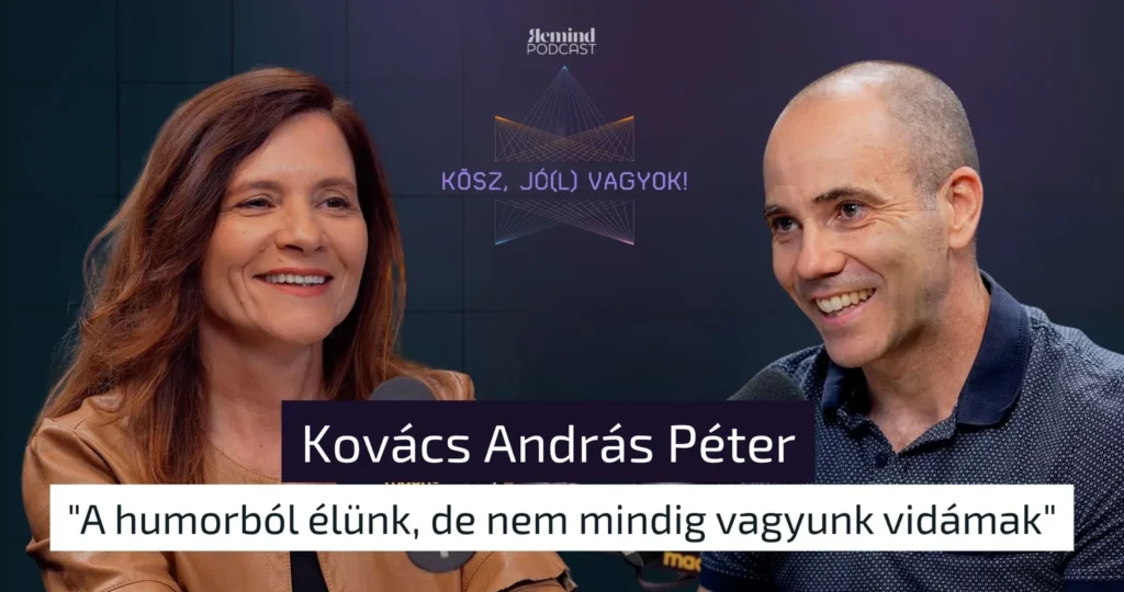 Kösz, jó(l) vagyok! podcast borító Kovács András Péterrel