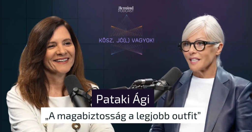 Kösz, jó(l) vagyok! podcast borító Pataki Ágival